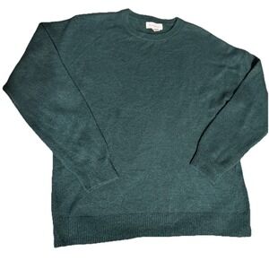 Treasure & Bond Men's Green Sweater SZ Small Organic Cotton Blend HYGGE Forest